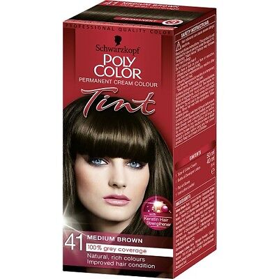 Schwarzkopf Poly Color Medium Brown 41 Permanent Hair Dye Schwarzkopf Poly Color Medium Brown 41 Permanent Hair Dye